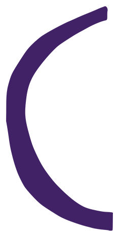 rough half circle